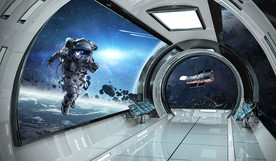 3D宇宙星球背景墙