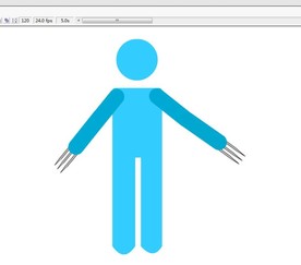 金刚狼火柴人伸出爪子5秒