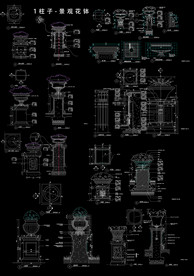 景观花钵CAD图