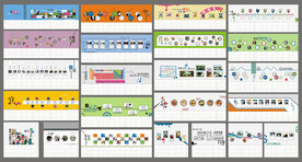 校园文化户外长廊墙面设计