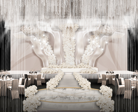 香槟色婚礼仪式区