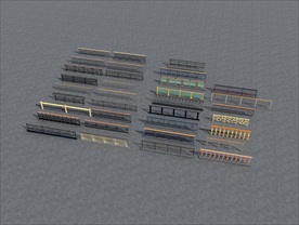 栏杆合集3d模型