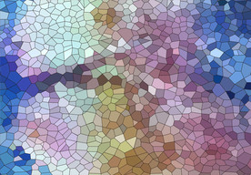 彩色水立方 彩色玻璃