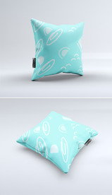 高档北欧印花图案手绘抱枕