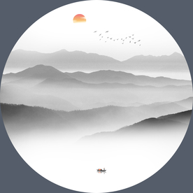 水墨山水装饰画