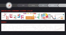 舞蹈长廊 舞蹈文化墙 舞蹈墙