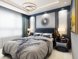 现代卧室效果图