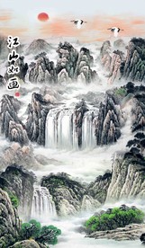 江山如画玄关图