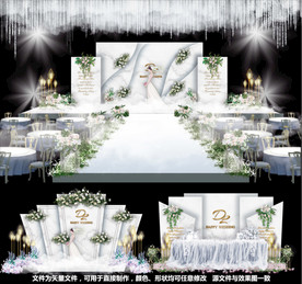 大理石婚礼白色婚礼