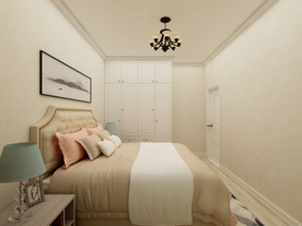 现代简约客卧房间效果图