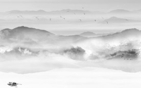 TIF分层中国风山水画