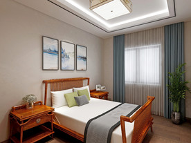 新中式家居房间装修效果图