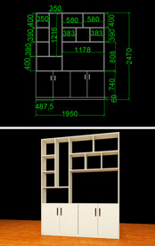 餐边柜模型设计图