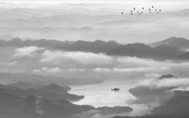 新中式山水意境画 TIF分层画