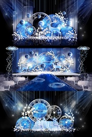 蓝色星空婚礼效果图