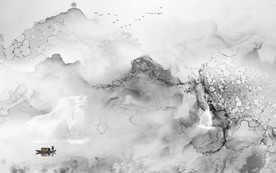 新中式高清水墨画 TIF分层