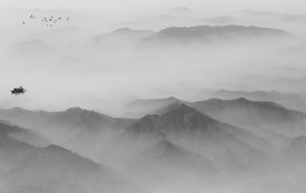 云海高档水墨画 TIF分层