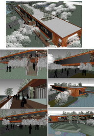 活动展厅建筑模型