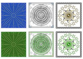 个性西服服装方巾方案矢量图设计