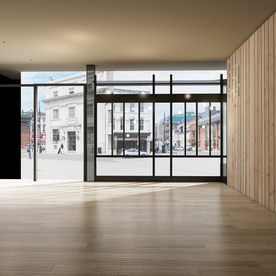 咖啡厅街景空景