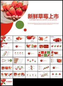 新鲜草莓采摘园绿色水果农产品