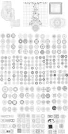 圆形水刀拼花图纸