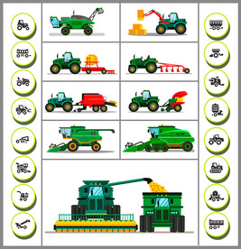 矢量现代农业机械系列