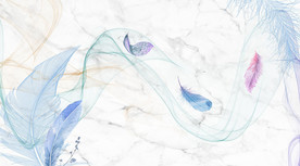 羽毛大理石背景墙