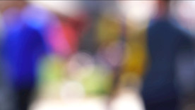 流动的模糊人群