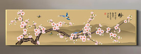 原创手绘梅花装饰画壁画
