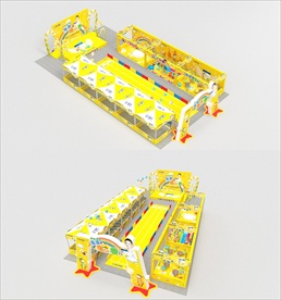 儿童奶粉嘉年华活动3d模型