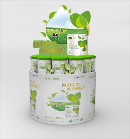 儿童奶粉堆头3d模型