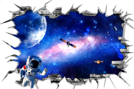 宇宙星空软膜墙绘