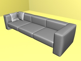 室内模型 沙发模型 欧式客厅