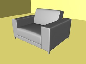 室内模型 沙发模型 欧式客厅