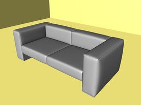 室内模型 沙发模型 欧式客厅