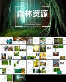 森林植树造林林业木材园ppt