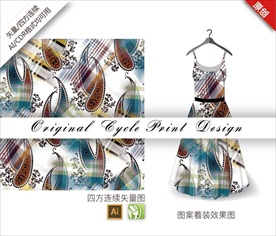 矢量抽象条纹四方连续