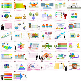 通用缤纷彩色PPT大气模板
