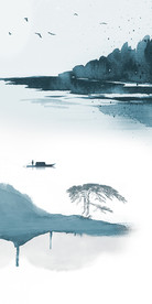 新中式山水玄关