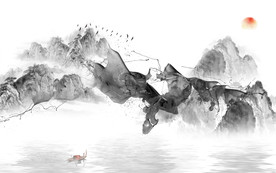 精品新意境山水画 TIF分层