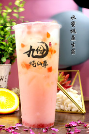 水蜜桃益生菌 灯箱片