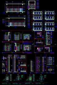 CAD电梯厅施工图