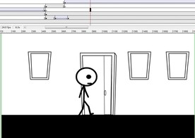 火柴人进入房间动画10秒