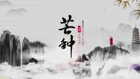 芒种配乐LED舞台背景视频