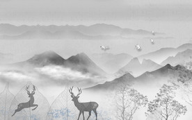 高大上精美新国画 TIF分层