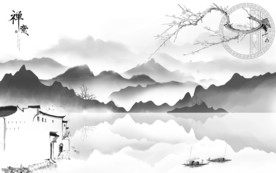 中式 精美新国画 TIF分层