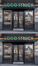 高档大气餐饮店铺发光字门头