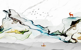 线条奢华新装饰画 TIF分层