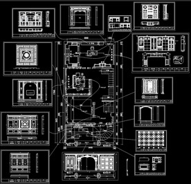 展厅护墙板设计图